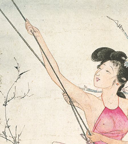 芙蓉-胡也佛的仕女画和最知名的金瓶梅秘戏图